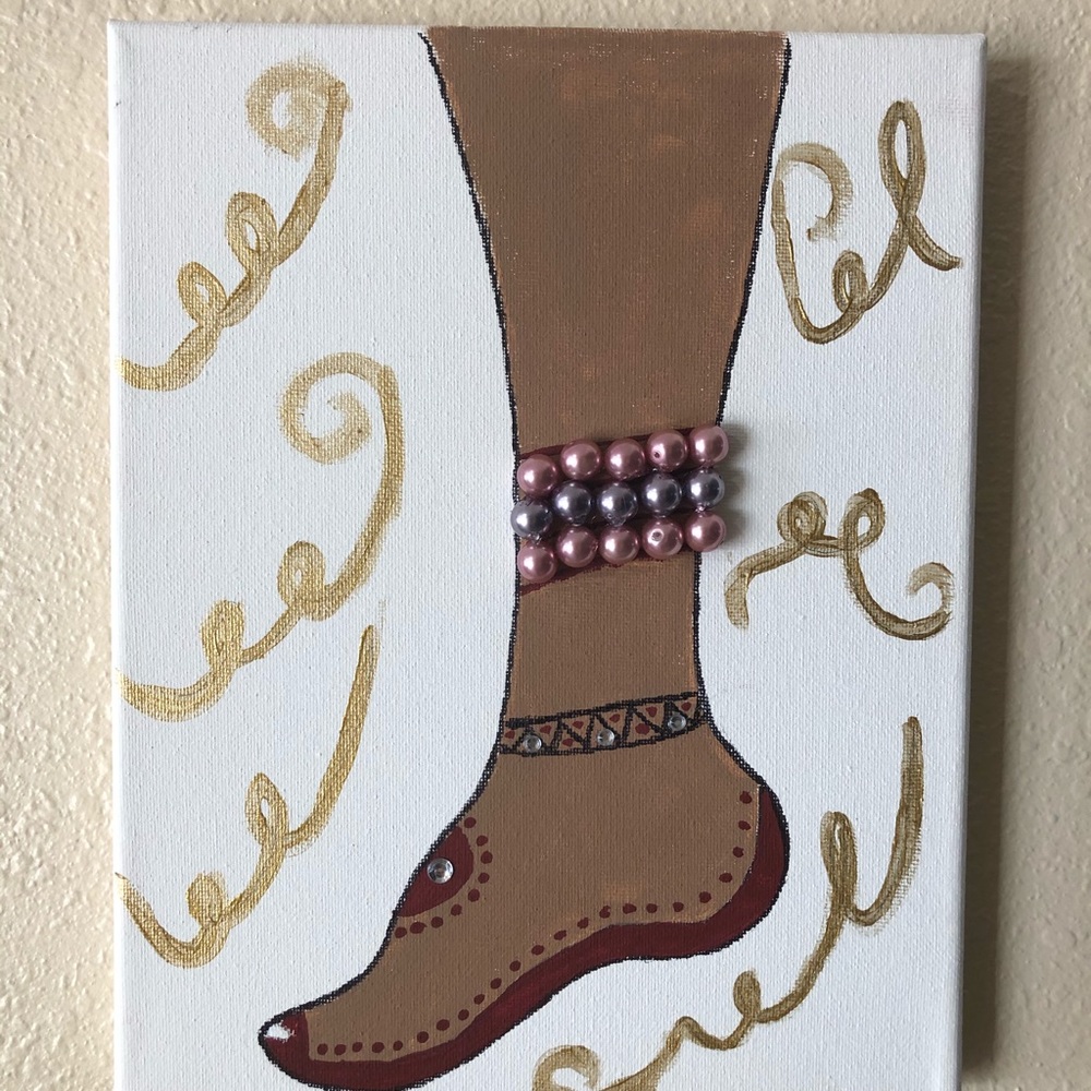 Canva hand painted 8x10โโ